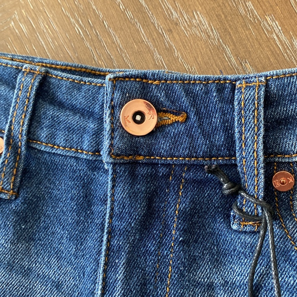 KENDAL & KYLIE The drifter high rise Distress Dark Wash Women’s Shorts SIZE 1/25 - Picture 6 of 11